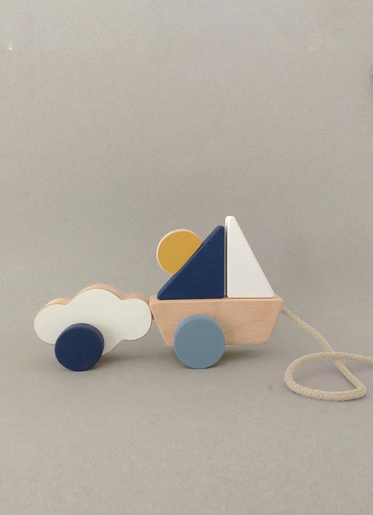 THE WANDERING WORKSHOP Boat & Cloud Pull Toy